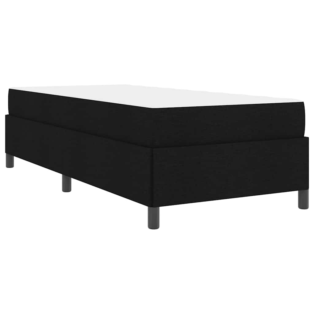 vidaXL Κρεβάτι με ελατήρια Μαύρο 80 x 200 cm ύφασμα