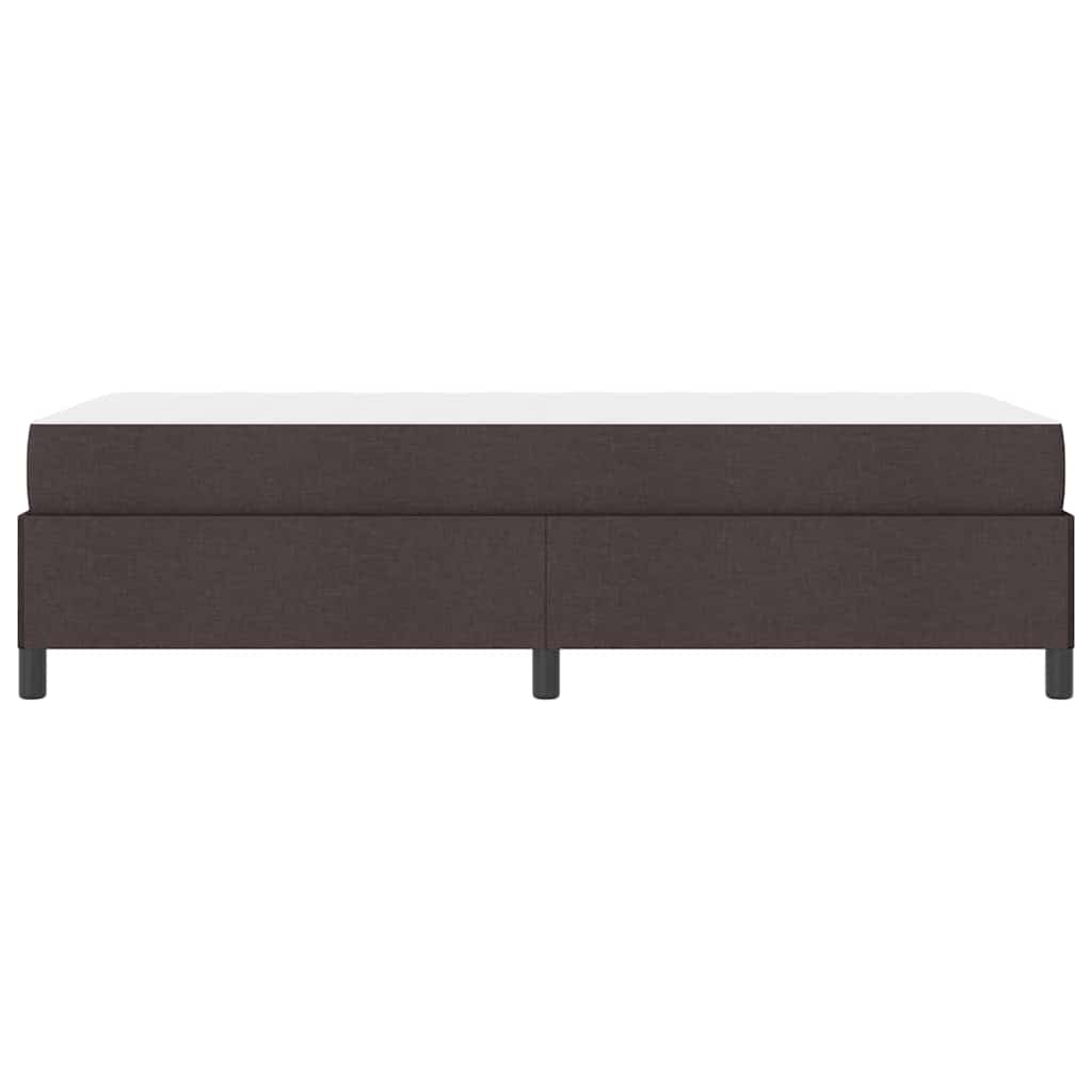 vidaXL Κρεβάτι με ελατήρια Σκούρο Καφέ 80 x 200 cm ύφασμα