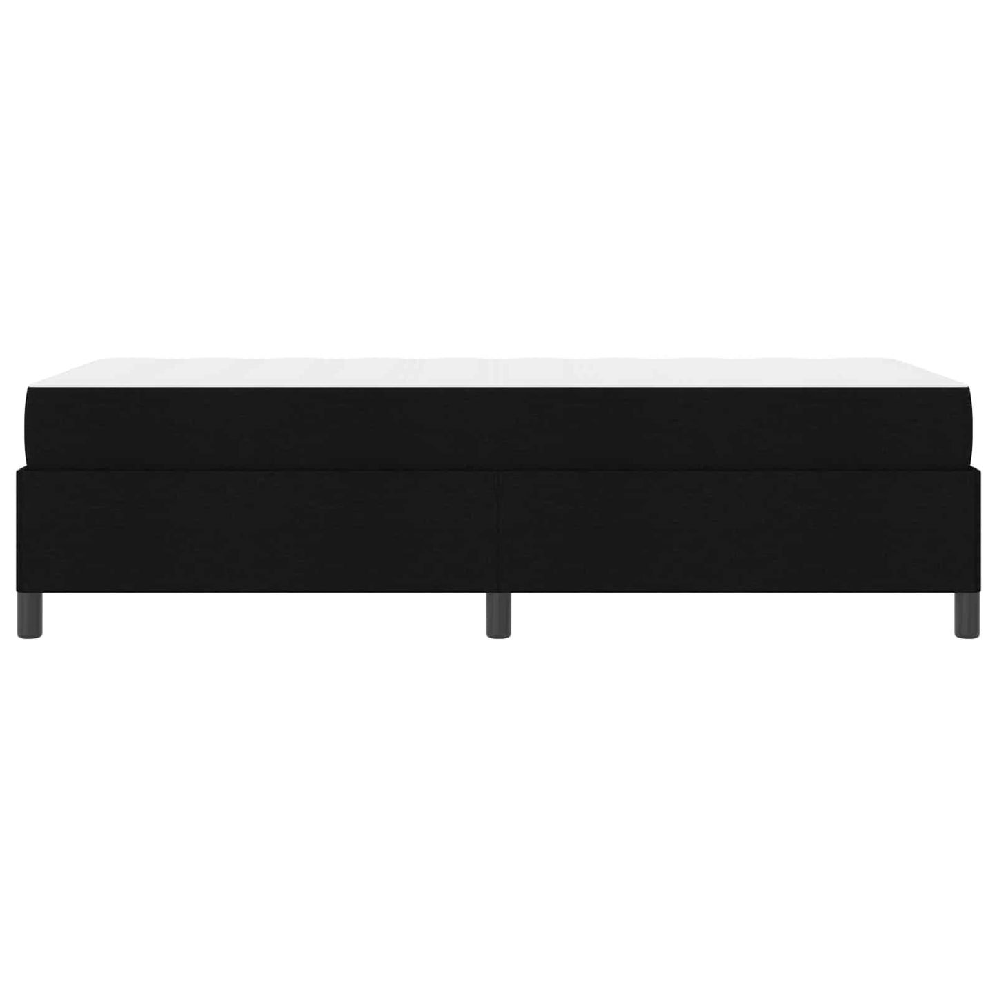 vidaXL Κρεβάτι με ελατήρια με στρώμα Μαύρο 90 x 190 cm ύφασμα