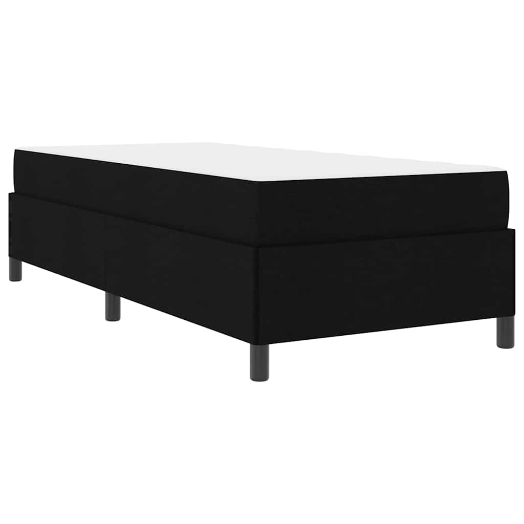 vidaXL Κρεβάτι με ελατήρια Μαύρο και Μαύρο 90 x 200 cm