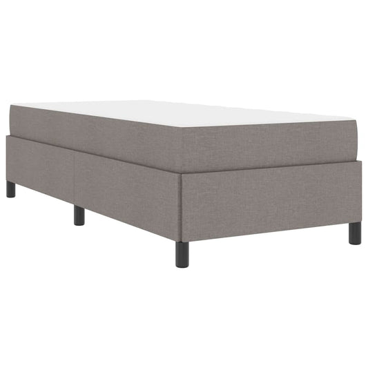 vidaXL Κρεβάτι με ελατήρια Κρέμα και Μαύρο 90 x 200 cm