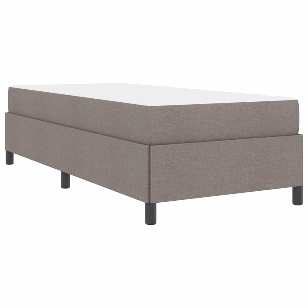 vidaXL Κρεβάτι με ελατήρια Κρέμα και Μαύρο 90 x 200 cm