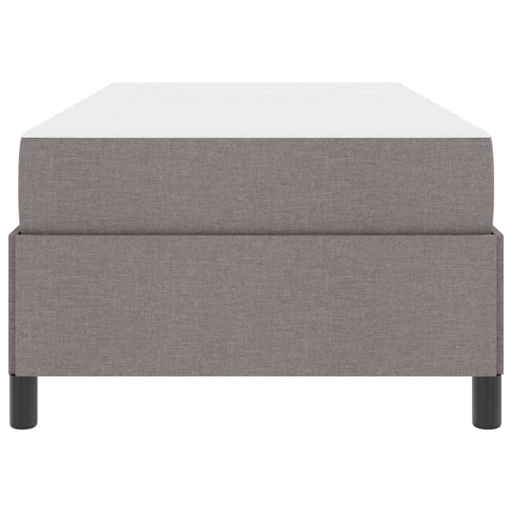 vidaXL Κρεβάτι με ελατήρια Κρέμα και Μαύρο 90 x 200 cm