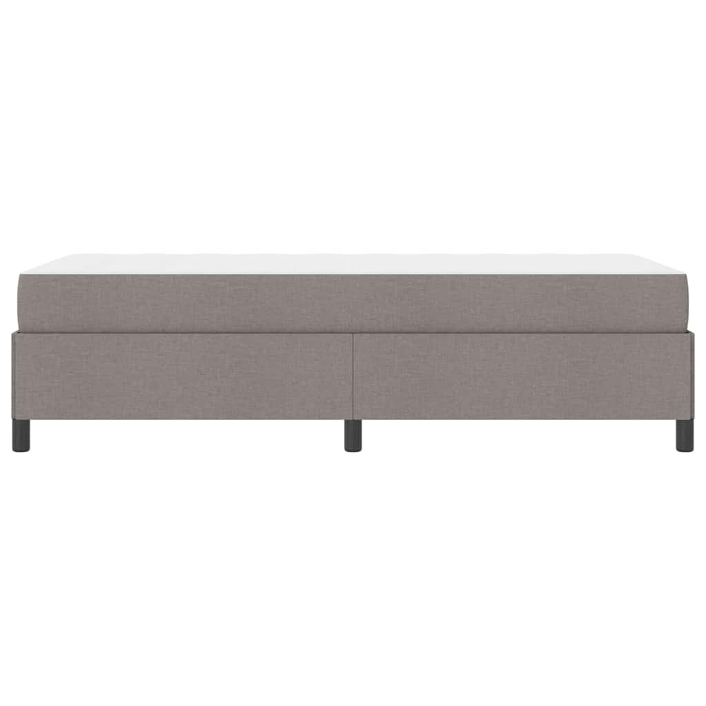 vidaXL Κρεβάτι με ελατήρια Κρέμα και Μαύρο 90 x 200 cm