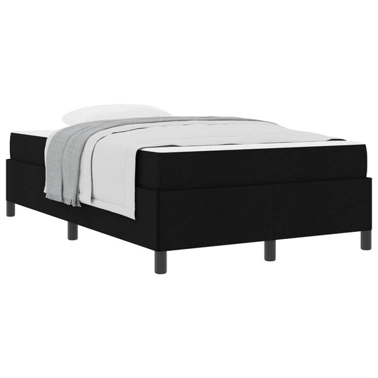 vidaXL Κρεβάτι με ελατήρια Μαύρο 120 x 190 cm ύφασμα