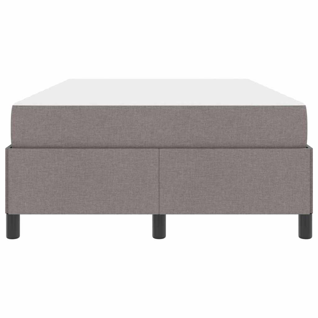 vidaXL Κρεβάτι με ελατήρια Taupe 120 x 190 cm ύφασμα