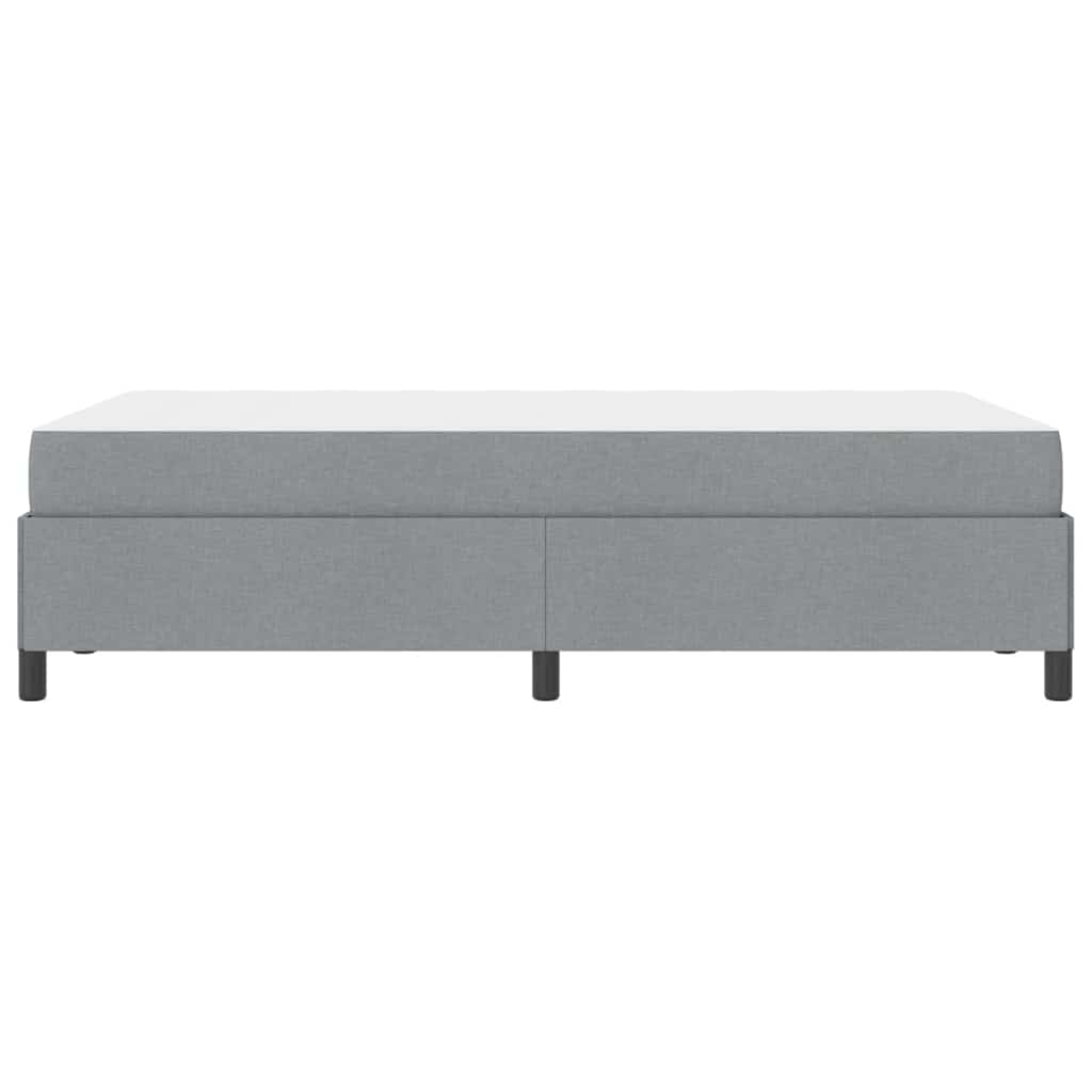 vidaXL Κρεβάτι με ελατήρια Ανοιχτό γκρι 120 x 200 cm ύφασμα