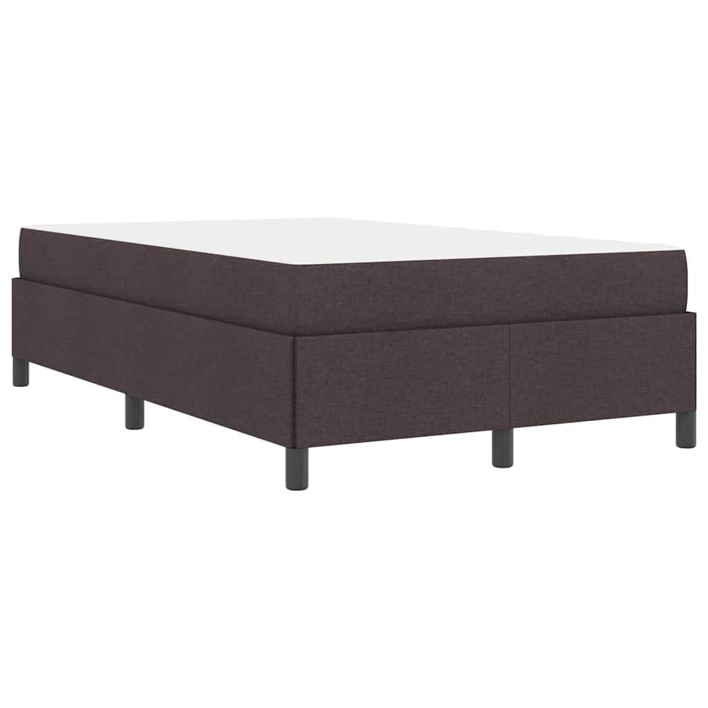 vidaXL Κρεβάτι με ελατήρια Σκούρο Καφέ 120 x 200 cm ύφασμα