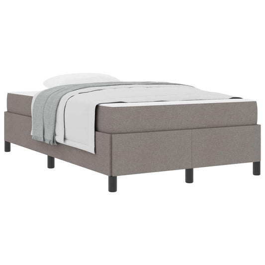 vidaXL Κρεβάτι με ελατήρια Taupe 120 x 200 cm ύφασμα