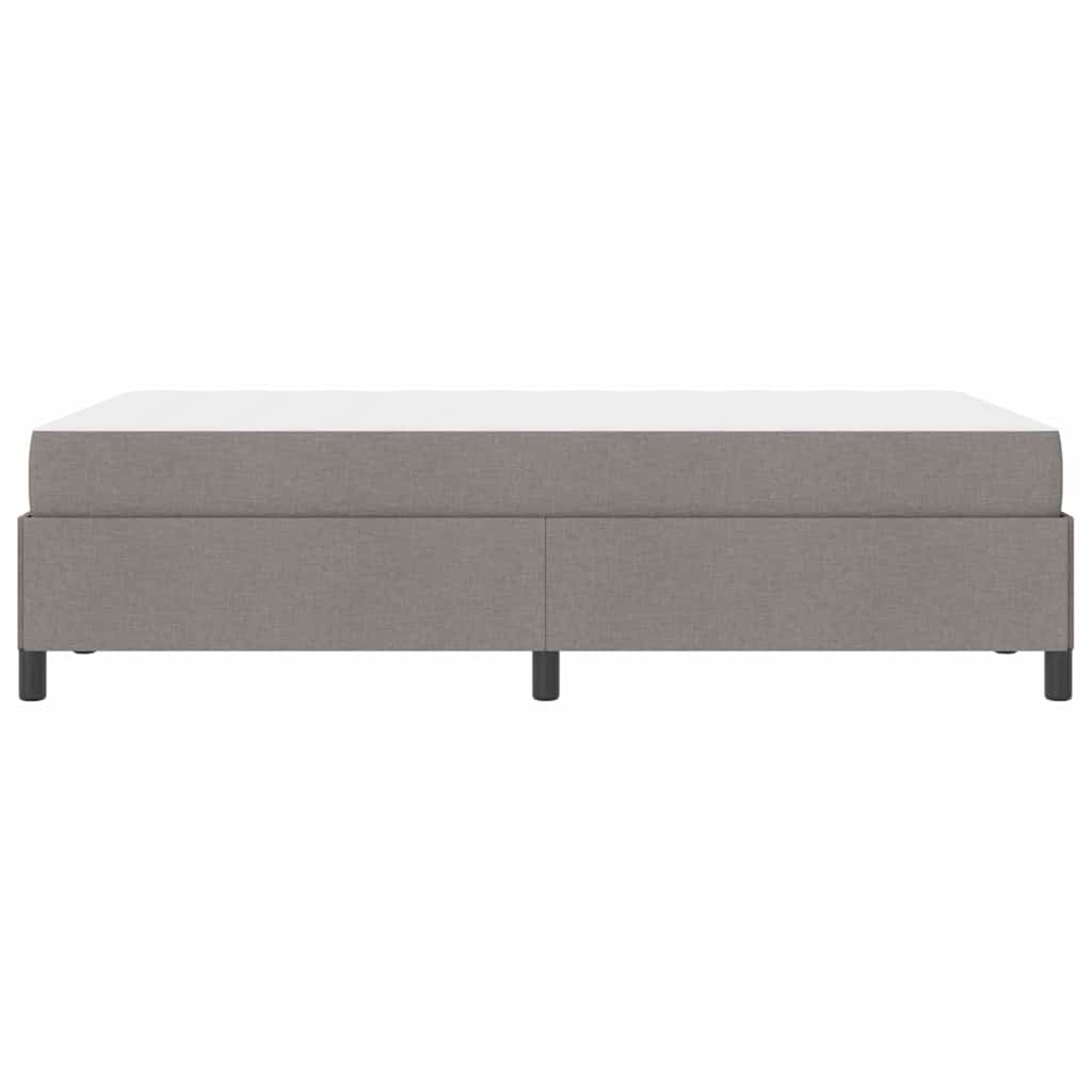vidaXL Κρεβάτι με ελατήρια Taupe 120 x 200 cm ύφασμα
