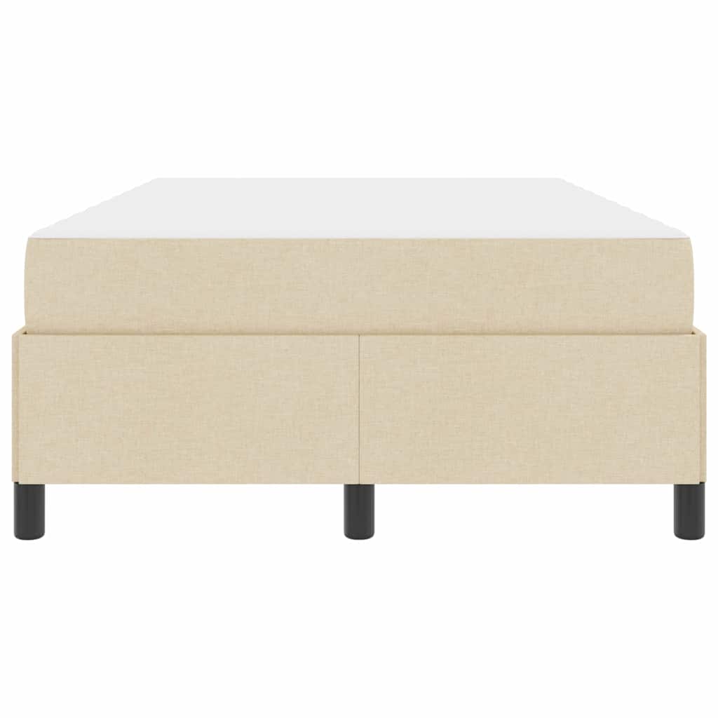 vidaXL Κρεβάτι με ελατήρια Κρέμα και Μαύρο 120 x 200 cm