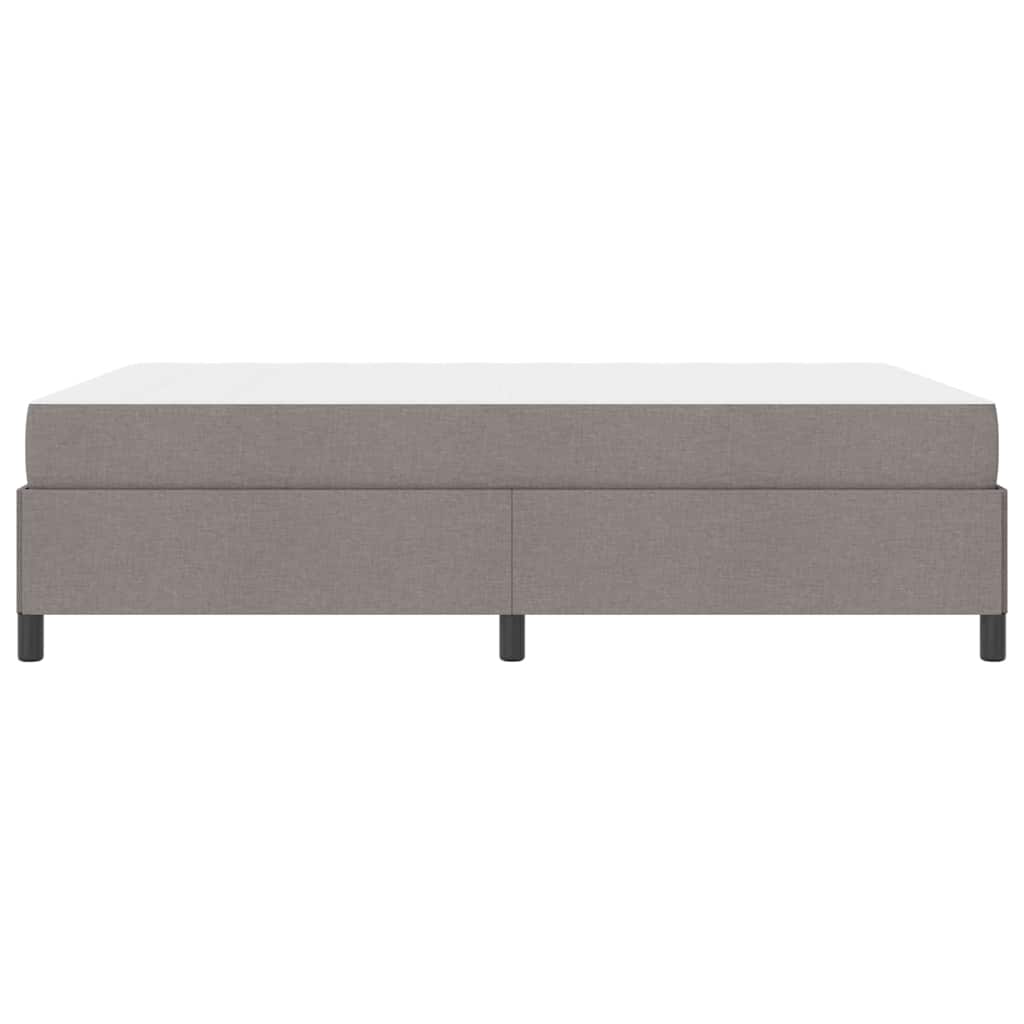 vidaXL Κρεβάτι με ελατήρια με στρώμα Taupe 140 x 190 cm ύφασμα