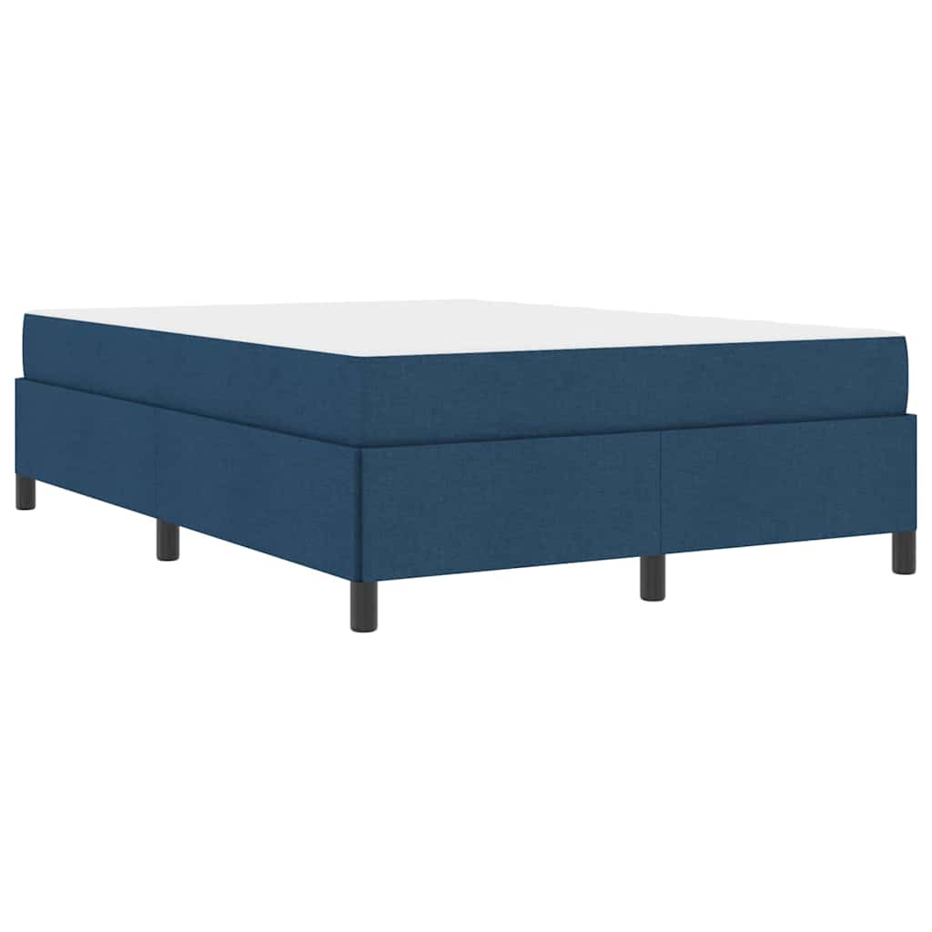 vidaXL Κρεβάτι με ελατήρια Μπλε και Μαύρο 140 x 190 cm