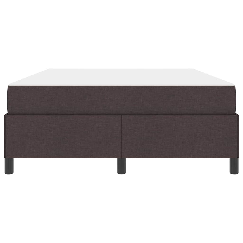 vidaXL Κρεβάτι με ελατήρια Σκούρο Καφέ 160 x 200 cm ύφασμα