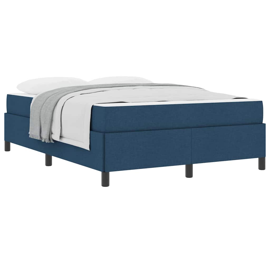 vidaXL Κρεβάτι με ελατήρια Μπλε και Μαύρο 160 x 200 cm