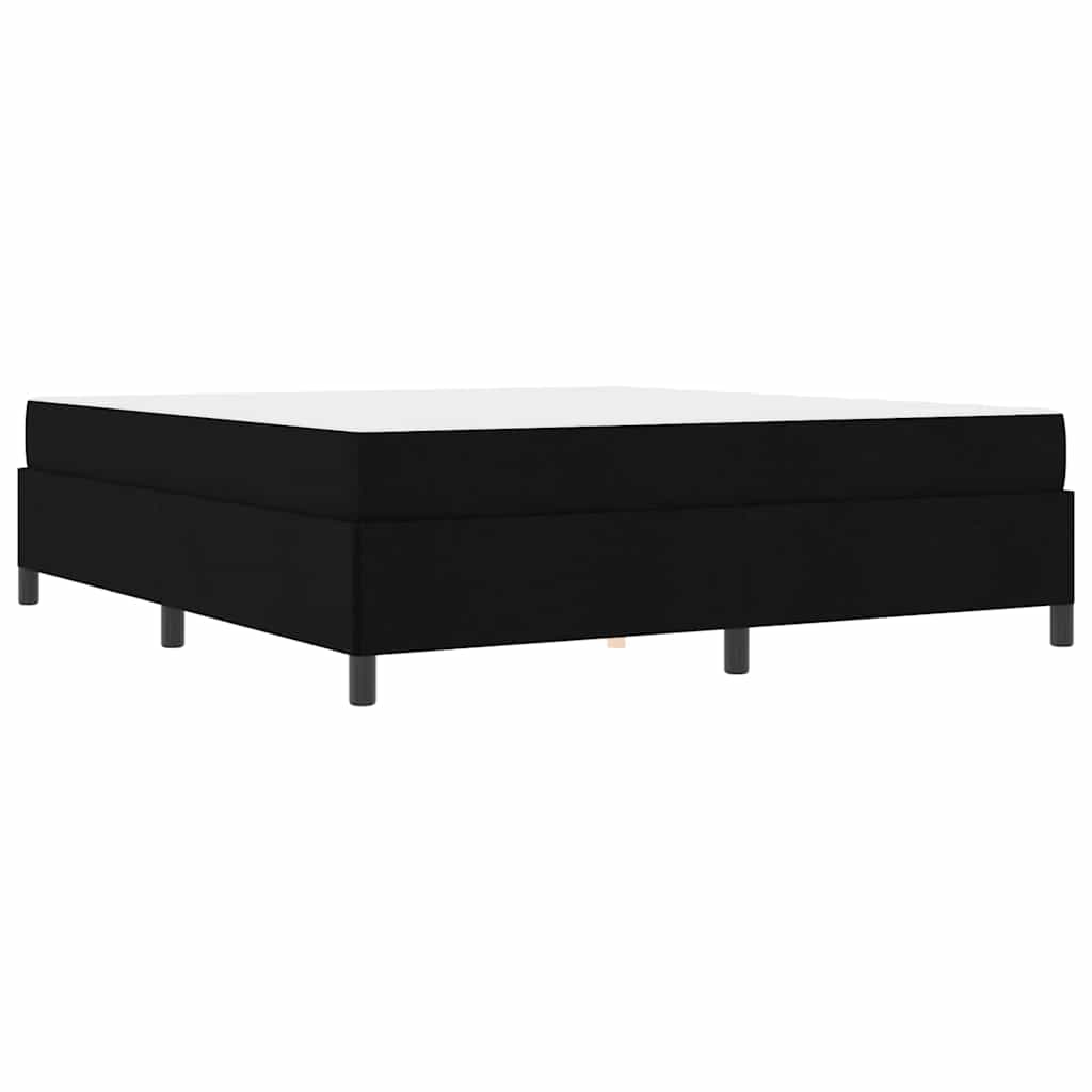 vidaXL Κρεβάτι με ελατήρια Μαύρο και Μαύρο 180 x 200 cm