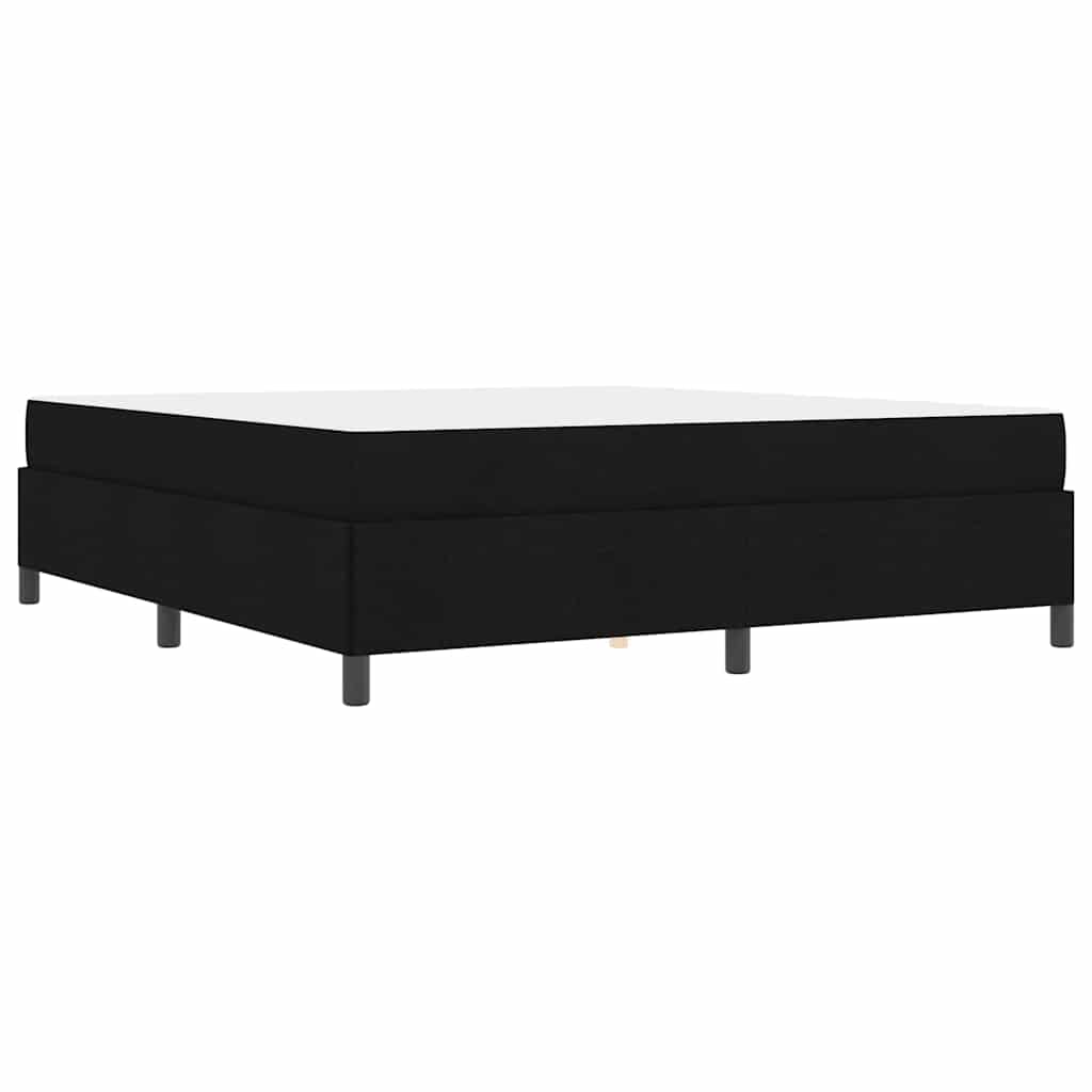 vidaXL Κρεβάτι με ελατήρια Μαύρο και Μαύρο 180 x 200 cm