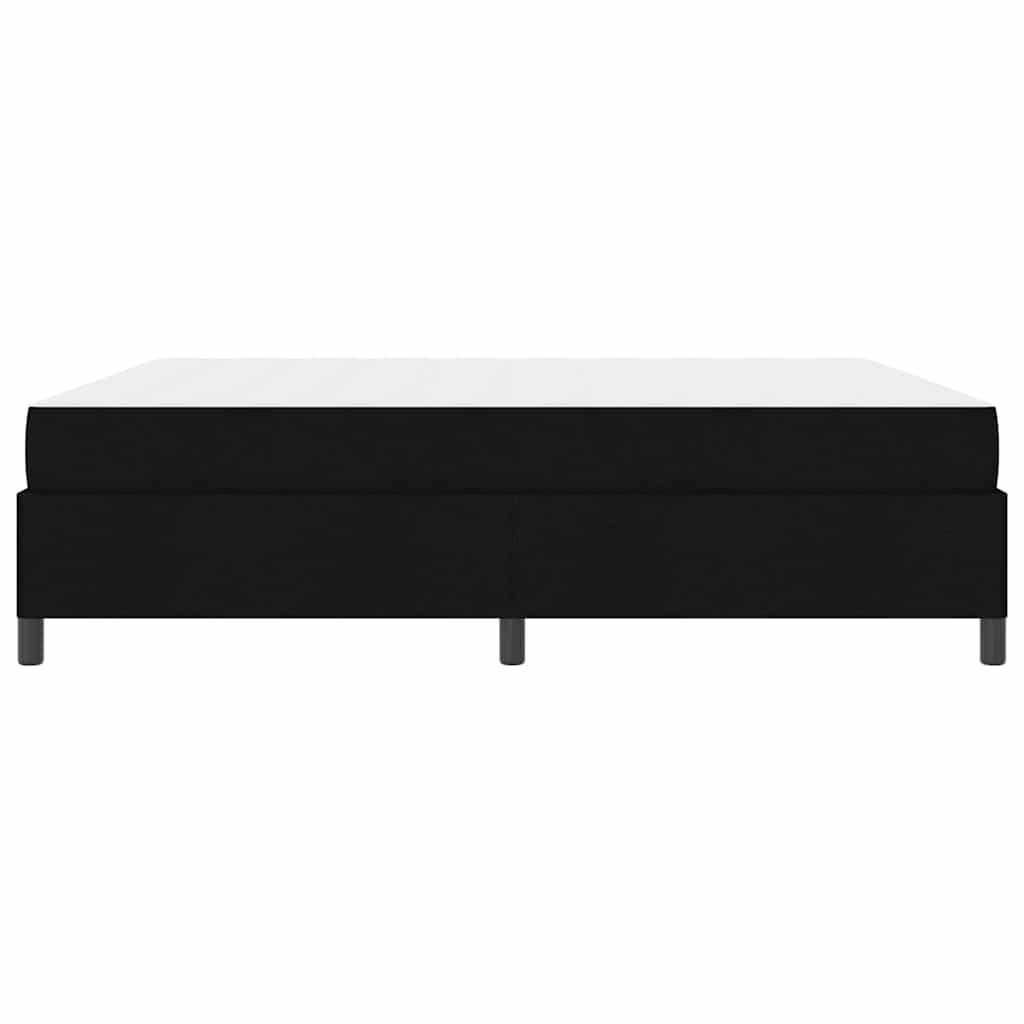 vidaXL Κρεβάτι με ελατήρια Μαύρο και Μαύρο 180 x 200 cm