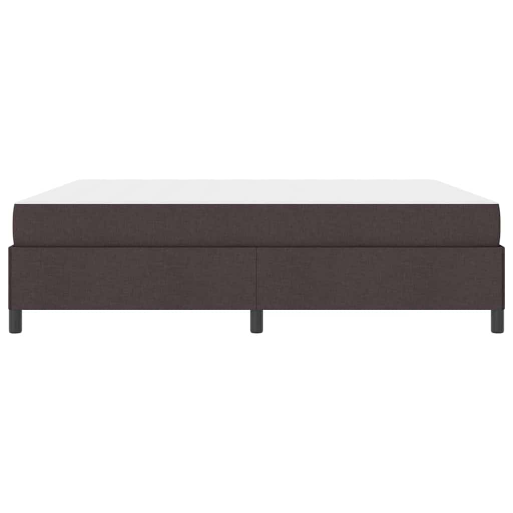 vidaXL Κρεβάτι με ελατήρια Σκούρο Καφέ 180 x 200 cm ύφασμα