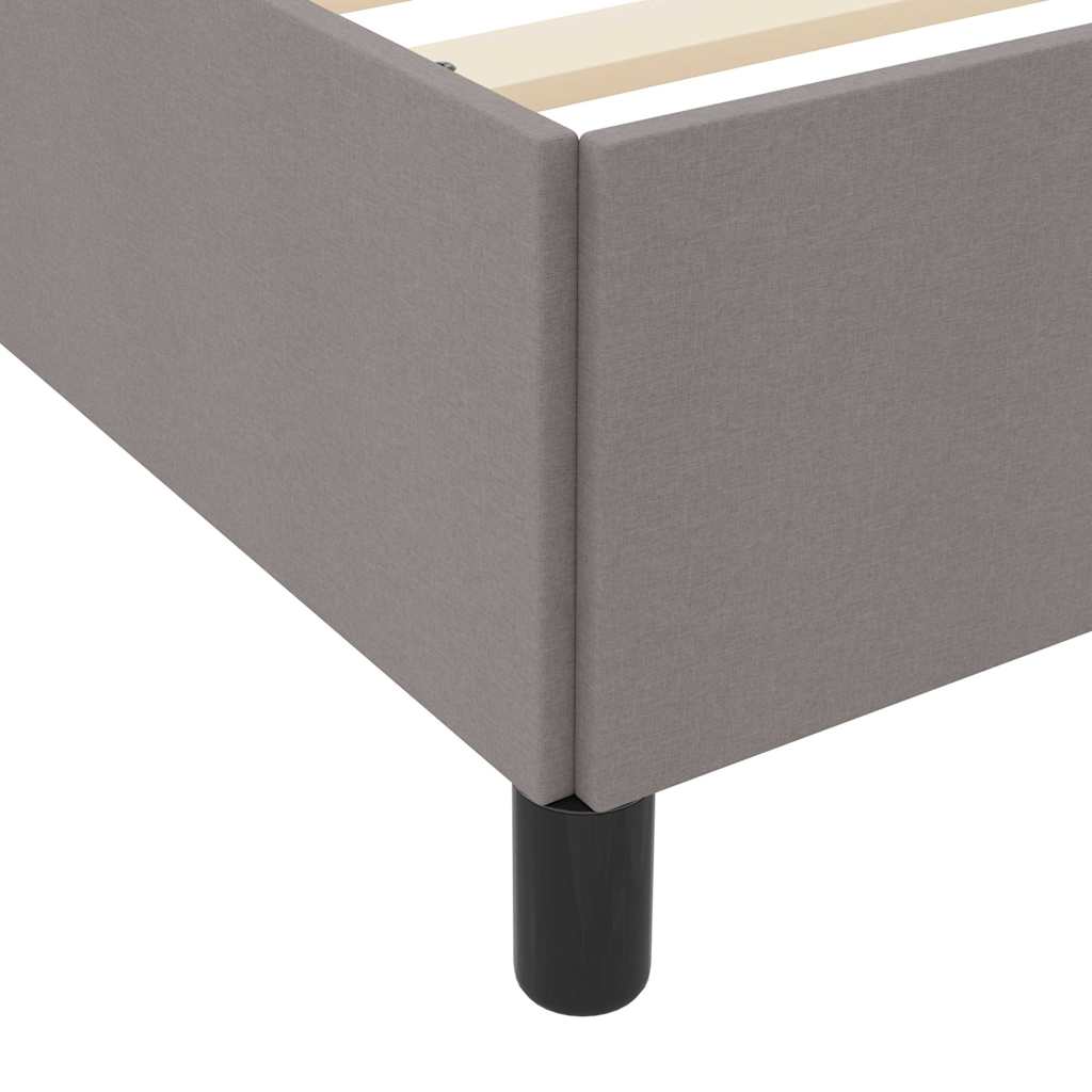 vidaXL Κρεβάτι με ελατήρια Taupe 180 x 200 cm ύφασμα