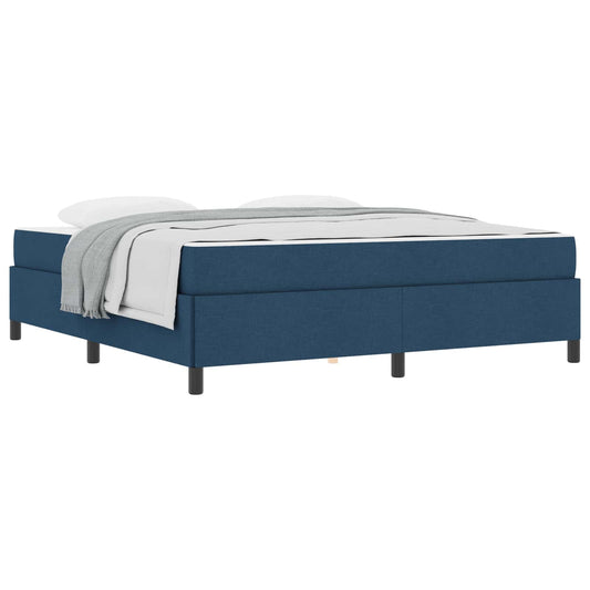 vidaXL Κρεβάτι με ελατήρια Μπλε 180 x 200 cm ύφασμα