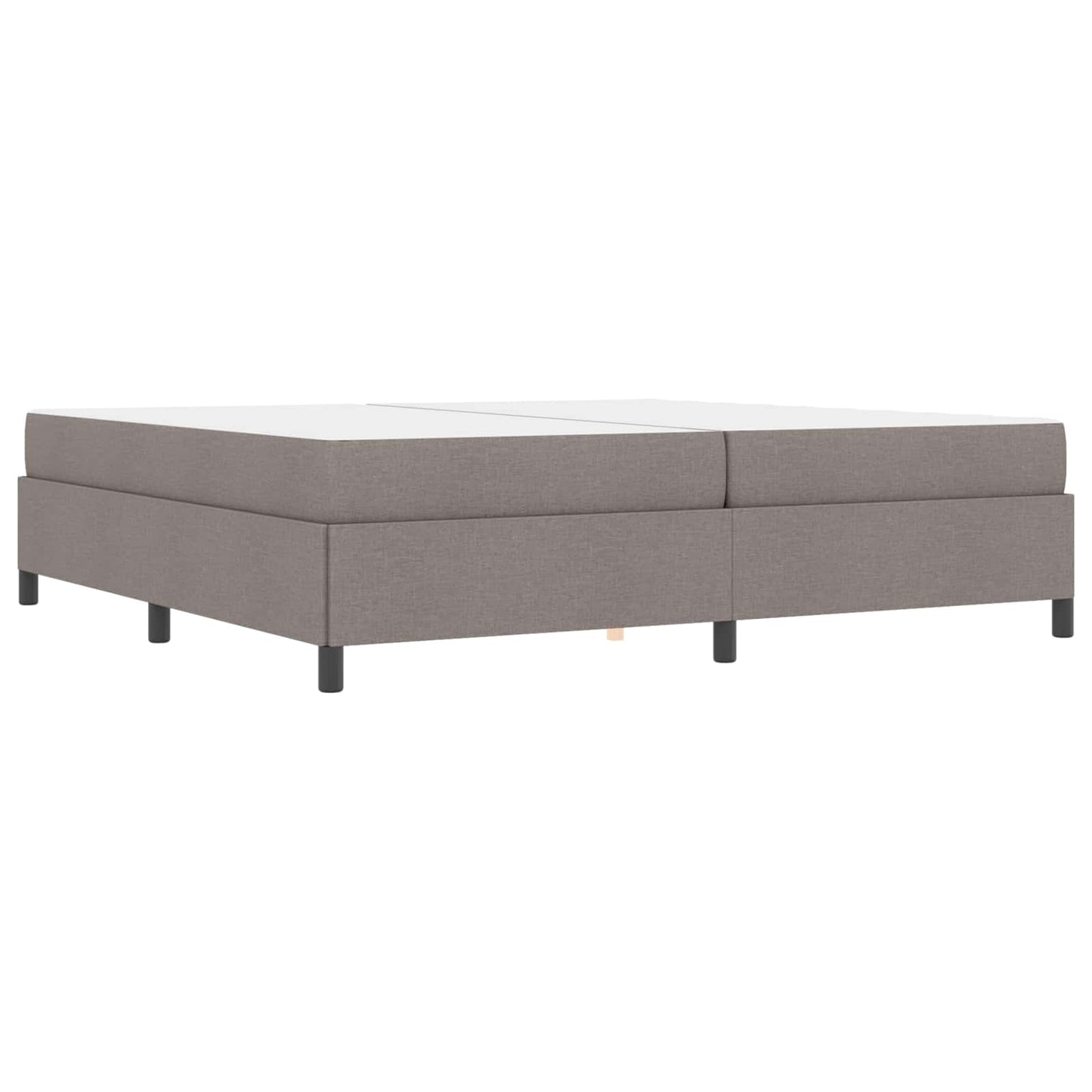 vidaXL Κρεβάτι με ελατήρια με στρώμα Taupe 200 x 200 cm ύφασμα
