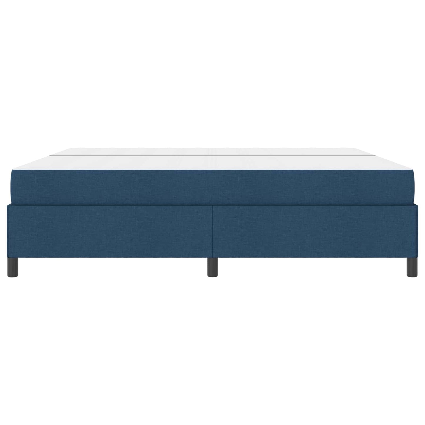 vidaXL Κρεβάτι με ελατήρια με στρώμα Μπλε 200 x 200 cm ύφασμα