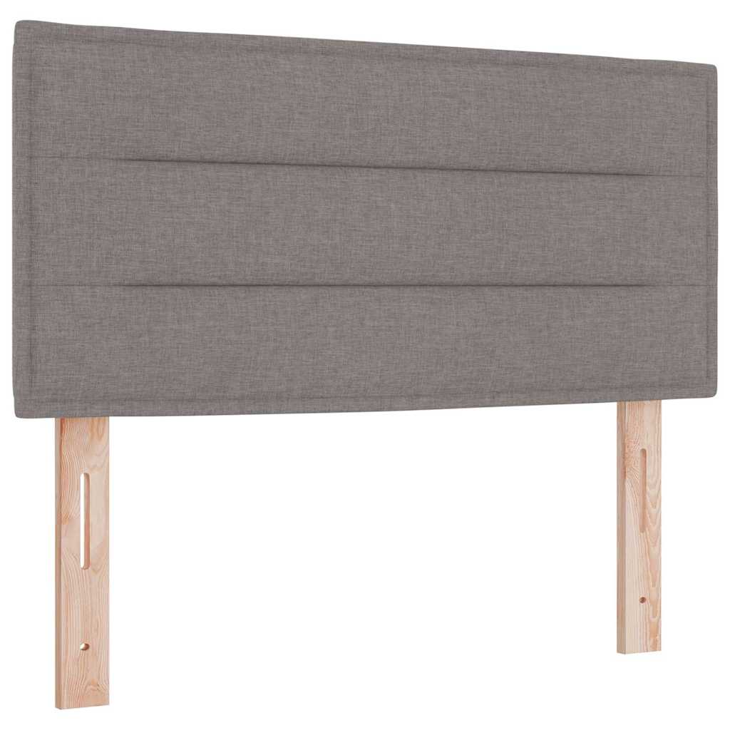 vidaXL Κρεβάτι με ελατήρια με κεφαλάρι Taupe 200 x 90 εκ. ύφασμα