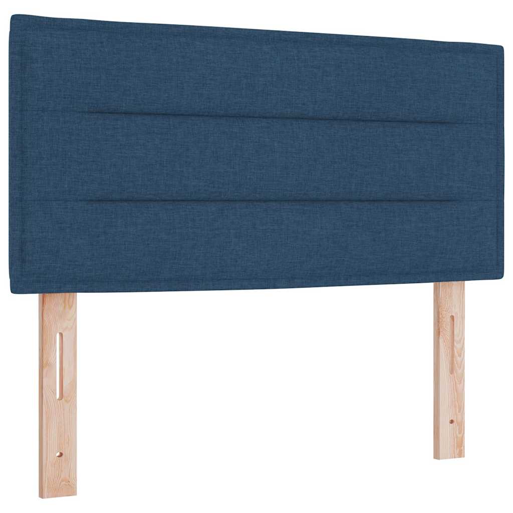 vidaXL Κρεβάτι με ελατήρια με στρώμα Μπλε 200 x 100 cm ύφασμα