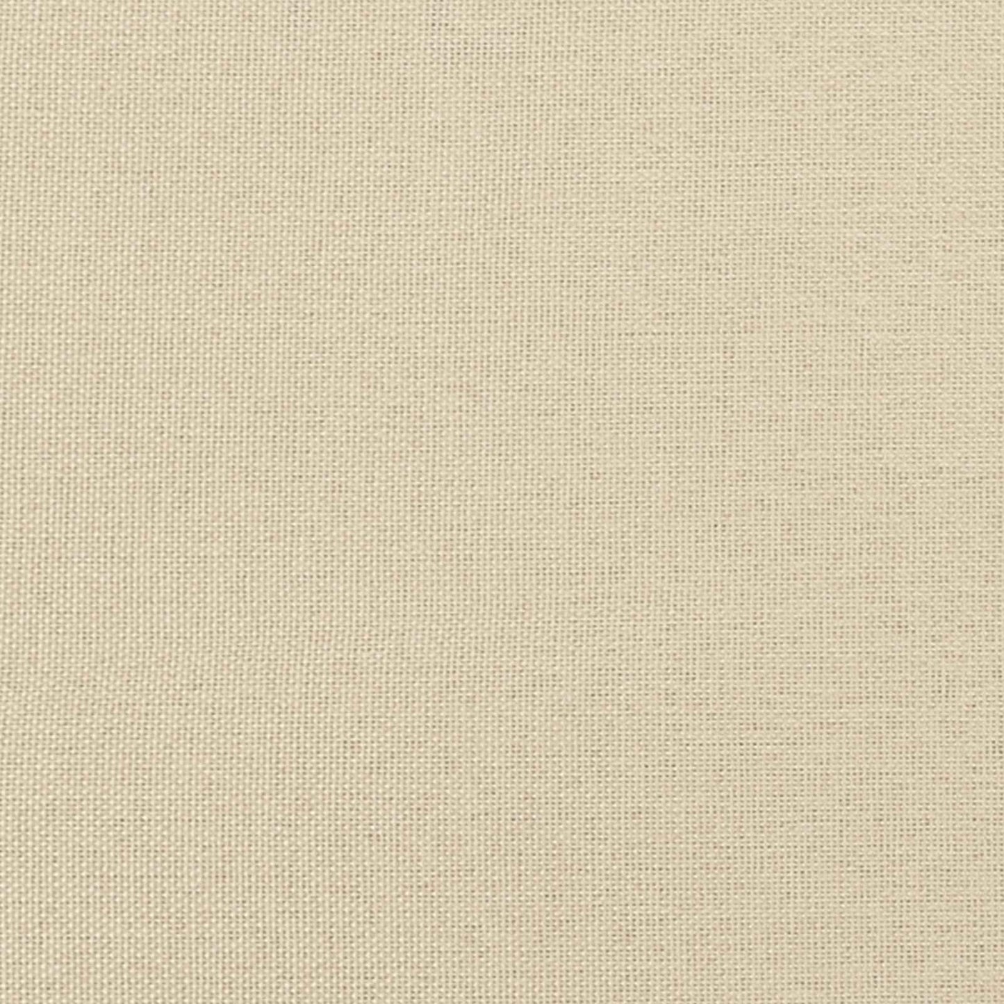 vidaXL Κρεβάτι με ελατήρια με κεφαλάρι Κρεμ 200 x 200 cm ύφασμα