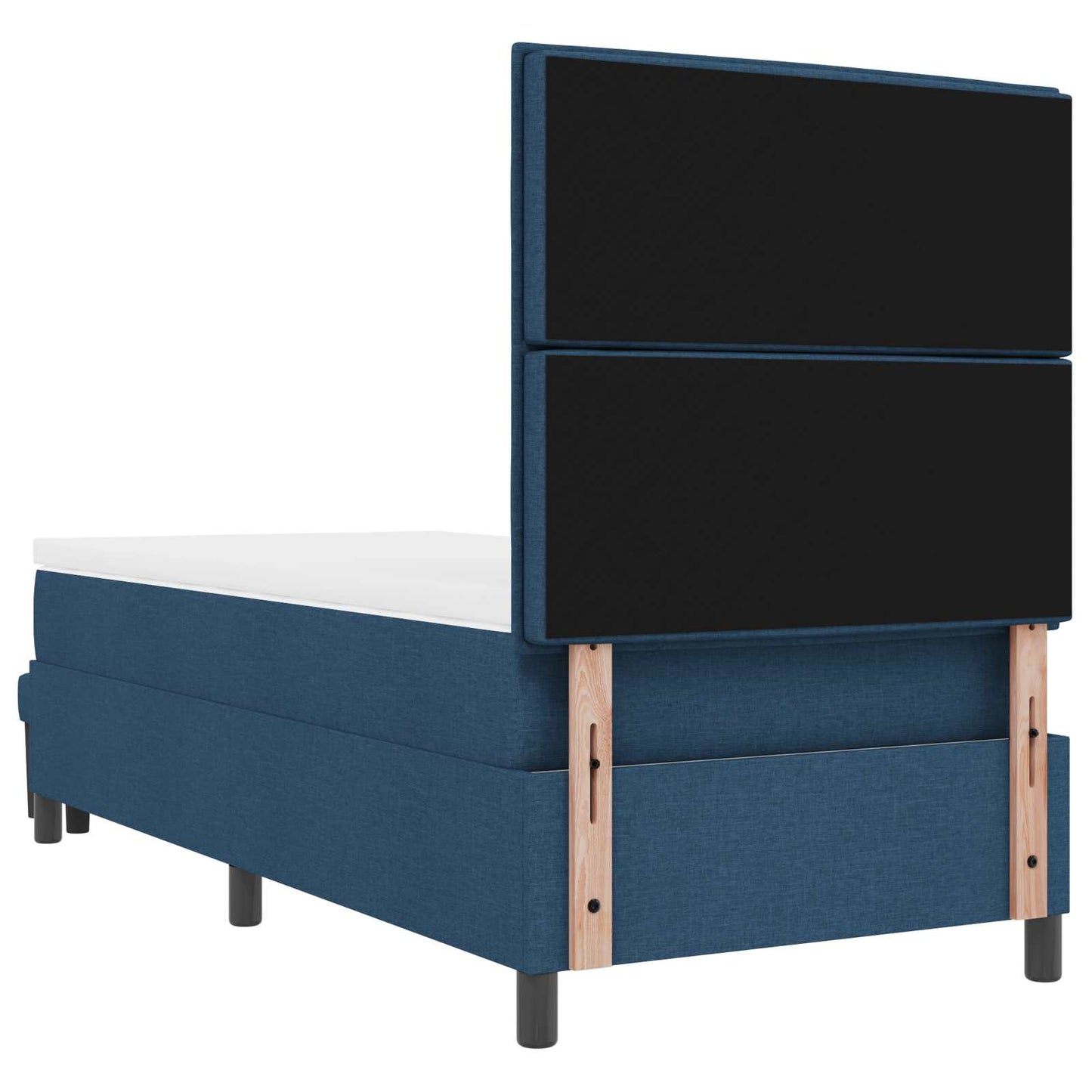 vidaXL Κρεβάτι με ελατήρια με κεφαλάρι Μπλε 80 x 200 cm ύφασμα