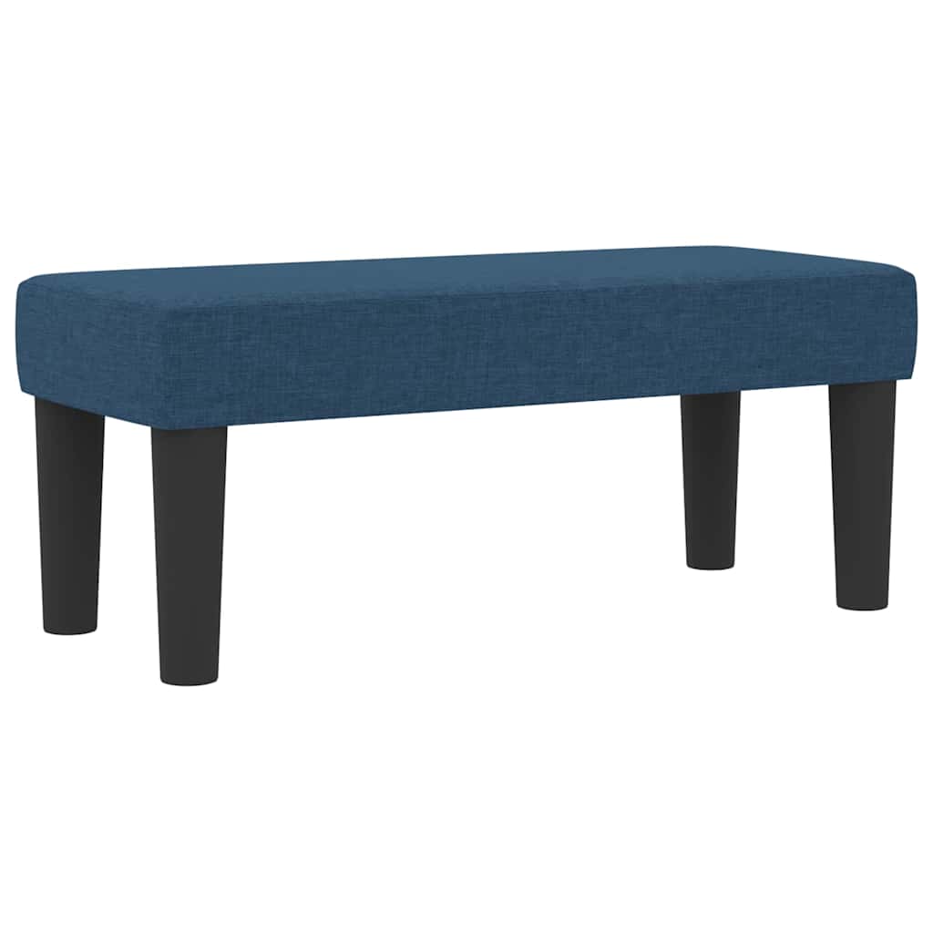 vidaXL Κρεβάτι με ελατήρια με κεφαλάρι Μπλε 80 x 200 cm ύφασμα