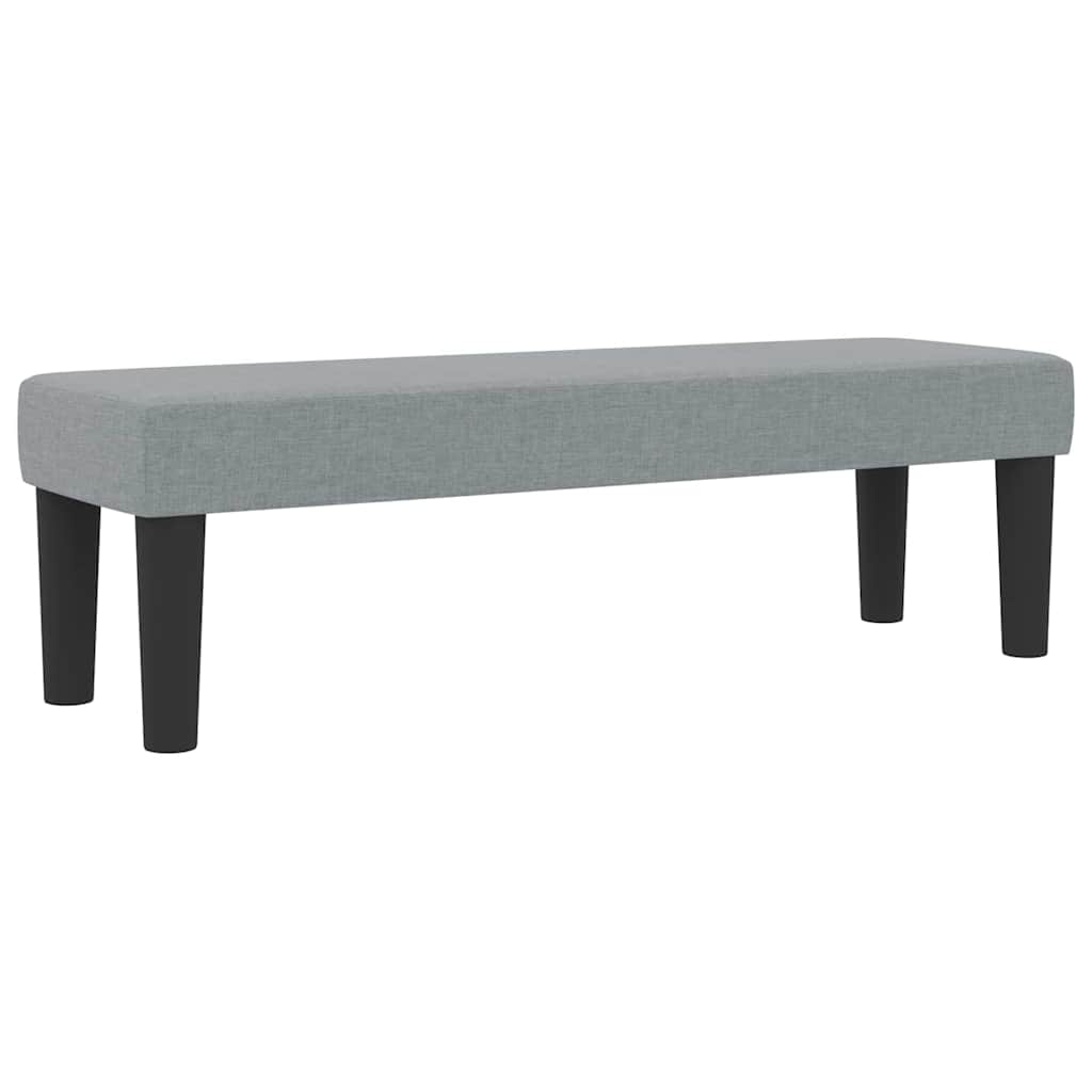 vidaXL Κρεβάτι με ελατήρια Ανοιχτό γκρι 140 x 200 cm ύφασμα