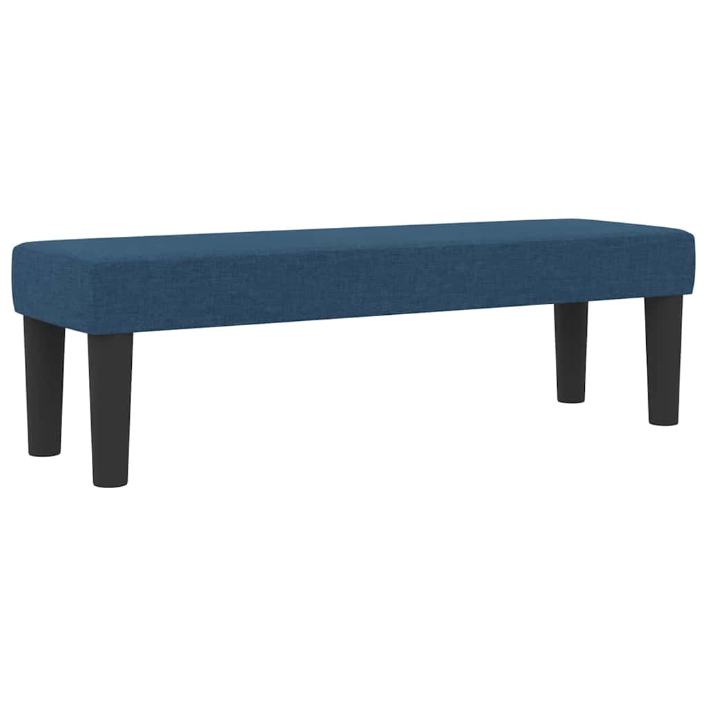 vidaXL Κρεβάτι με ελατήρια με κεφαλάρι Μπλε 180 x 200 cm ύφασμα