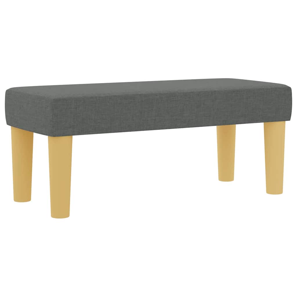 vidaXL Κρεβάτι με ελατήρια με στρώμα Σκούρο γκρι 80 x 200 cm ύφασμα