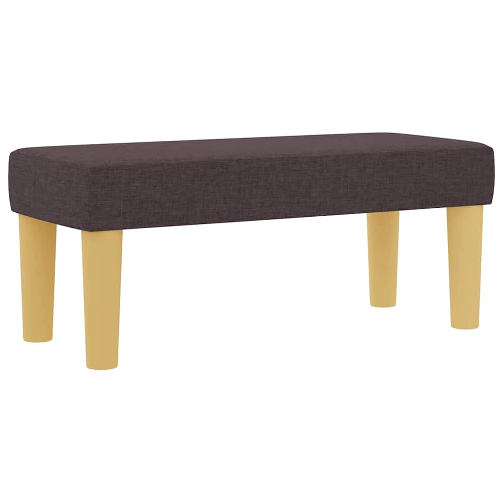 vidaXL Κρεβάτι με ελατήρια Σκούρο καφέ Σκούρο καφέ 80 x 200 cm ύφασμα