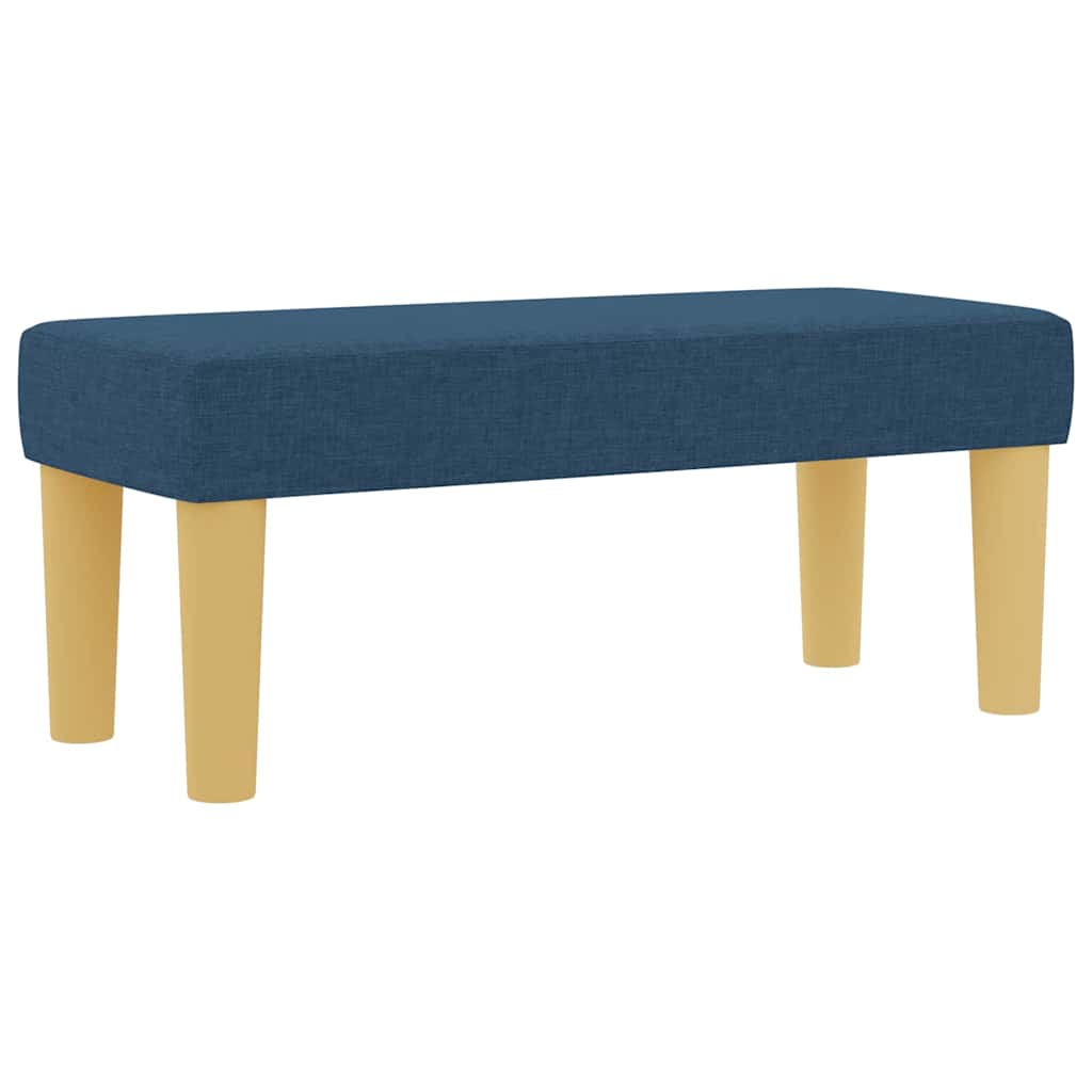 vidaXL Κρεβάτι με ελατήρια με κεφαλάρι Μπλε 190 x 90 cm ύφασμα