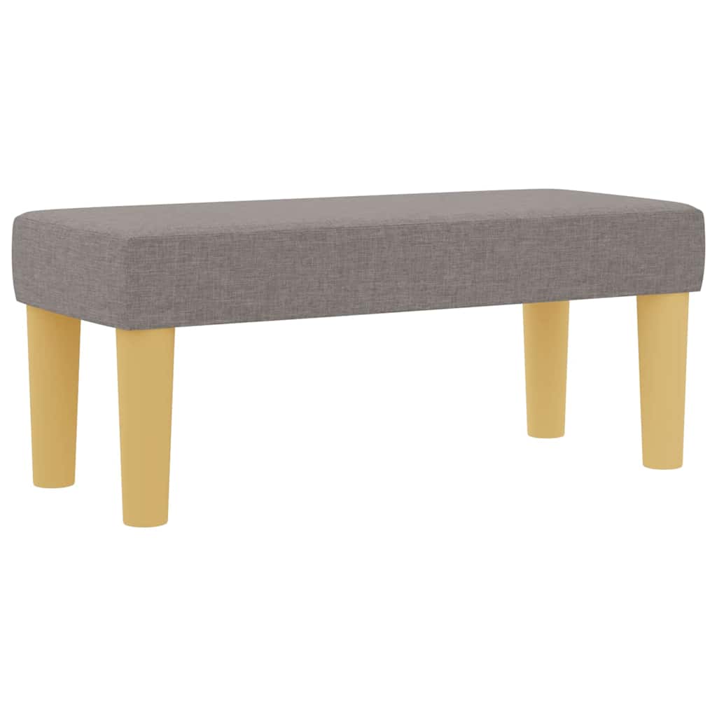 vidaXL Κρεβάτι με ελατήρια με κεφαλάρι Taupe 100 x 200 cm ύφασμα