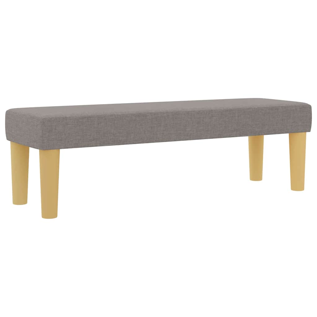 vidaXL Κρεβάτι με ελατήρια με κεφαλάρι Taupe 200 x 120 εκατοστά ύφασμα