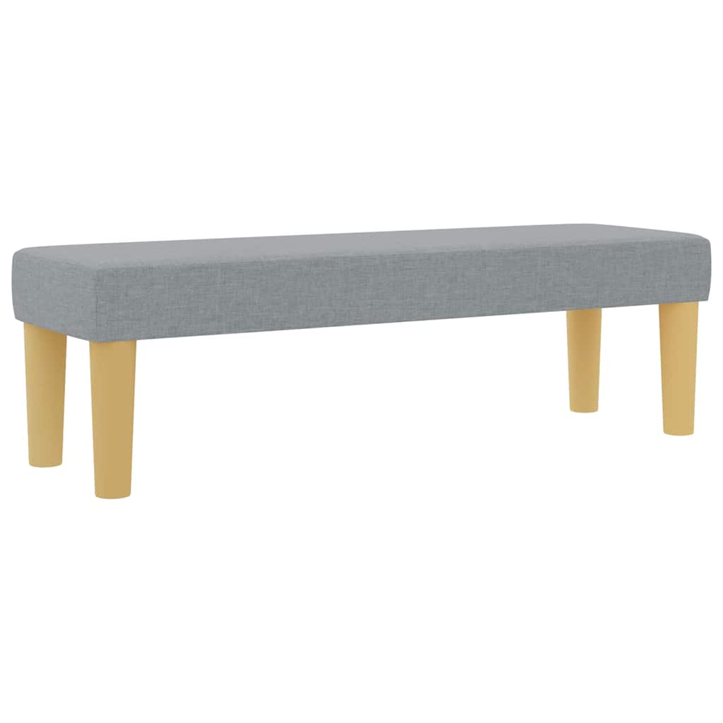 vidaXL Κρεβάτι με ελατήρια Ανοιχτό γκρι 200 x 180 cm ύφασμα