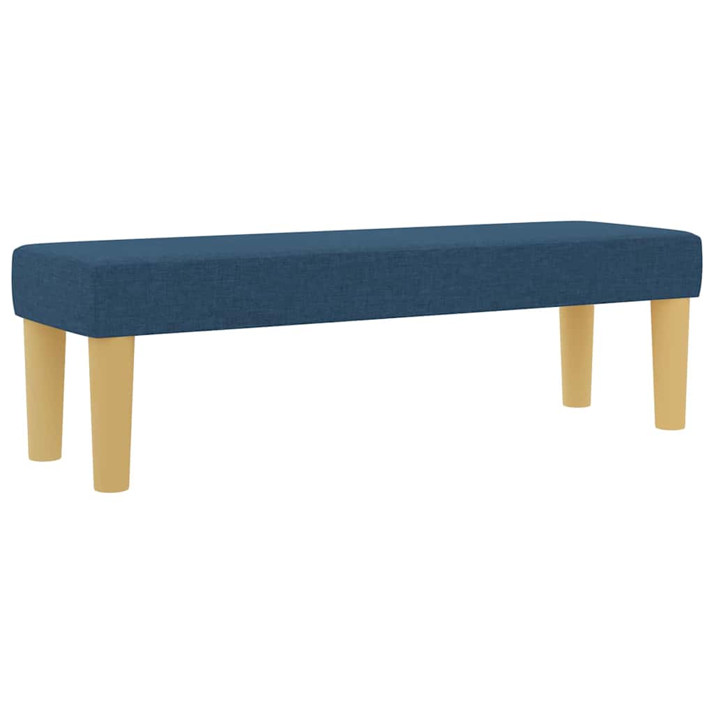 vidaXL Κρεβάτι με ελατήρια με κεφαλάρι Μπλε 200 x 180 cm ύφασμα