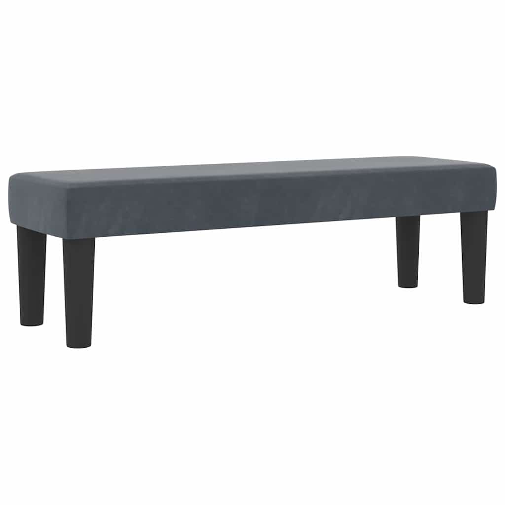 vidaXL Κρεβάτι με ελατήρια Σκούρο Γκρι 200 x 120 εκατοστά Βελούδο