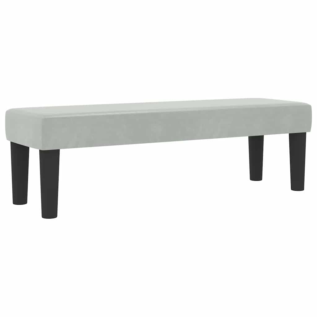 vidaXL Κρεβάτι με ελατήρια Ανοιχτό γκρι 190 x 120 εκατοστά Βελούδο