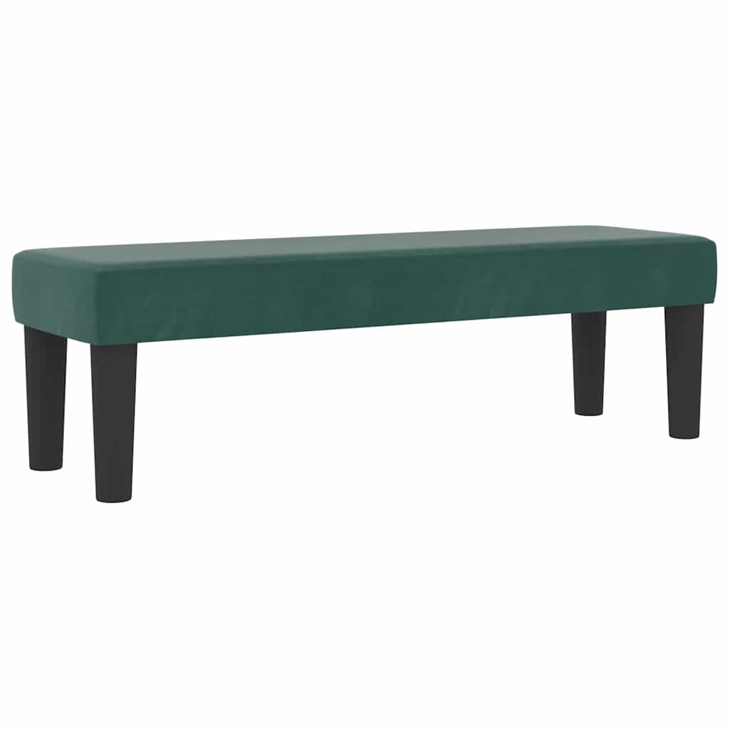 vidaXL Κρεβάτι με ελατήρια Σκούρο πράσινο 200 x 120 εκατοστά Βελούδο