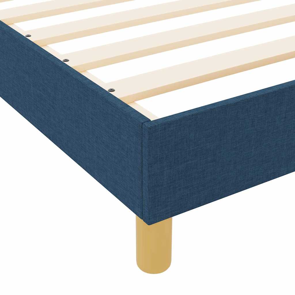 vidaXL Σκελετός Κρεβατιού με κεφαλάρι Μπλε 80 x 200 cm ύφασμα