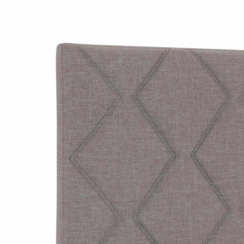 vidaXL Σκελετός Κρεβατιού με κεφαλάρι Taupe 90 x 190 cm ύφασμα