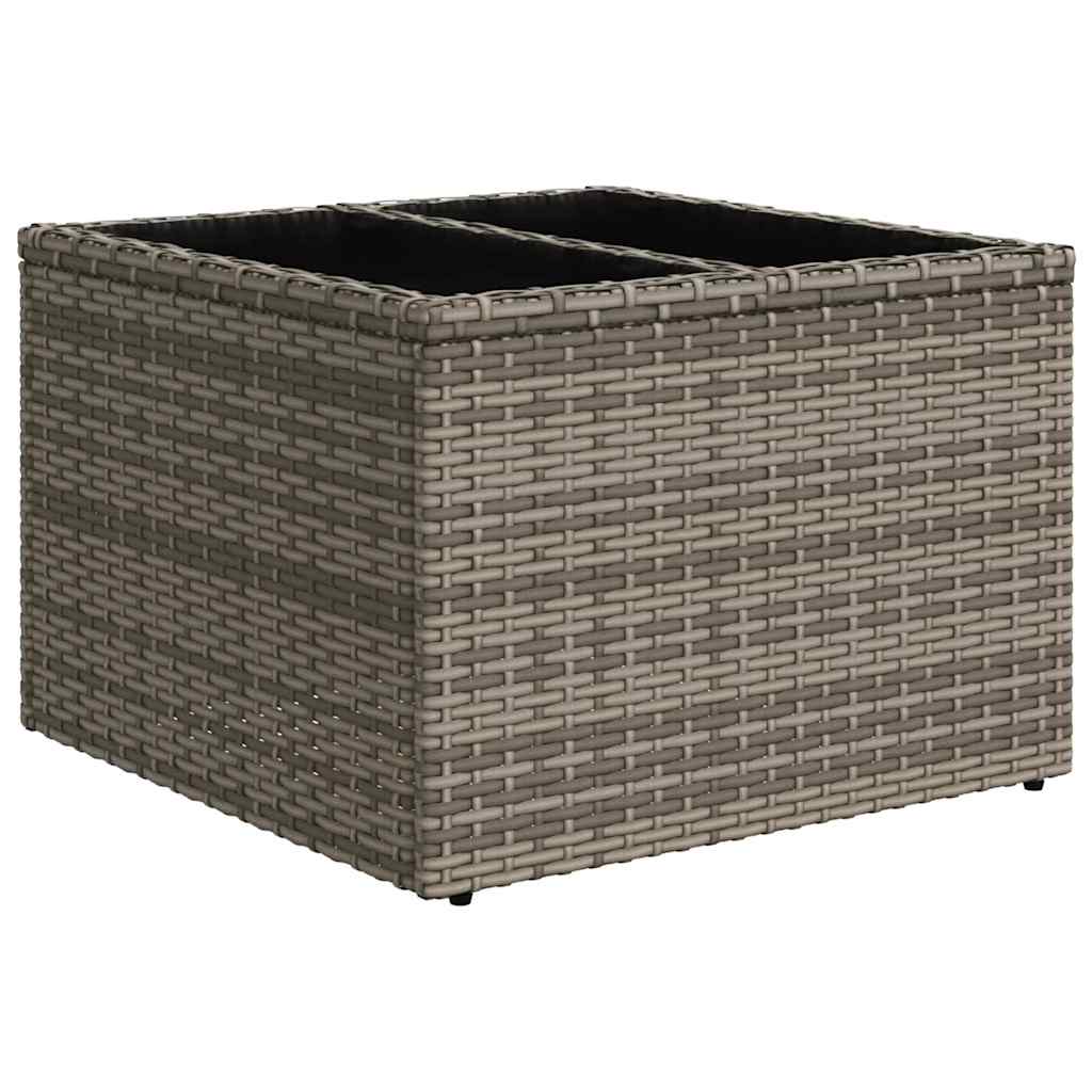 vidaXL Σετ Καναπέ Κήπου 8 pcs Γκρι και Ναυτικό συνθετικό ρατάν