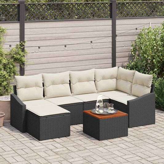 vidaXL Σετ Σαπουνιών Κήπου 7 pcs Μαύρος, λευκός 55 x 55 x 37 εκ