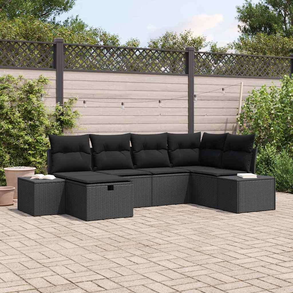 vidaXL Σετ Καναπέ 6 τμχ. συνθετικό ρατάν
