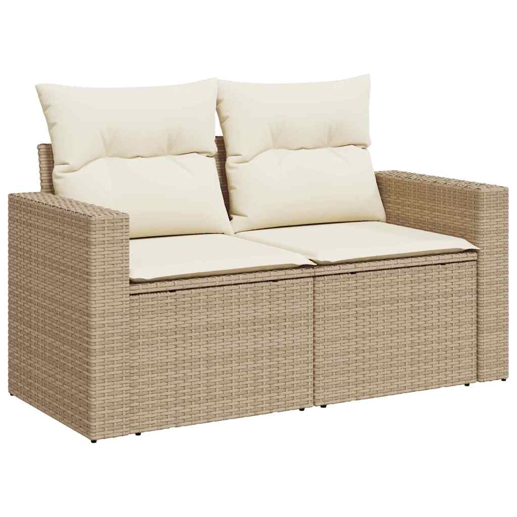 vidaXL Σετ Καναπέ Κήπου 8 pcs Μπεζ συνθετικό ρατάν
